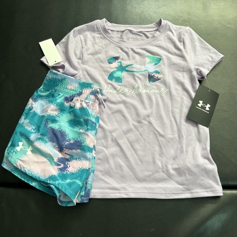 NWT Under Armour Athletic Set Girls Size 6
